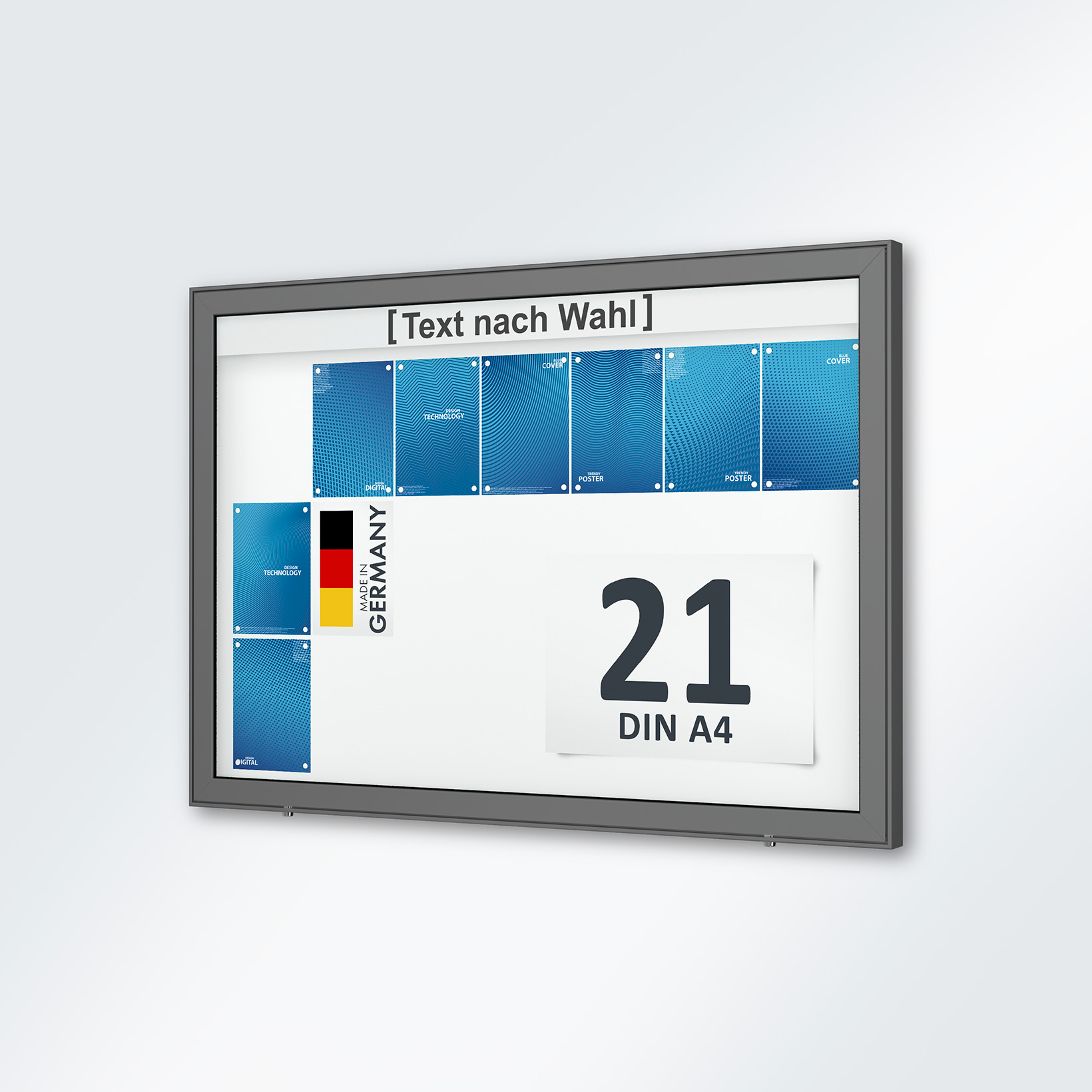 poster, wanddisplay, industriefach, blaue posters, DIN A4